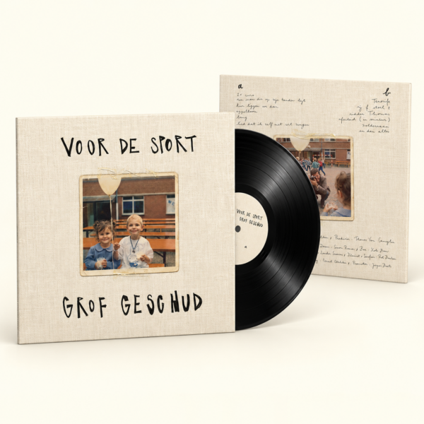 Grof Geschud - Voor de Sport, vinyl LP hoes met vinylplaat